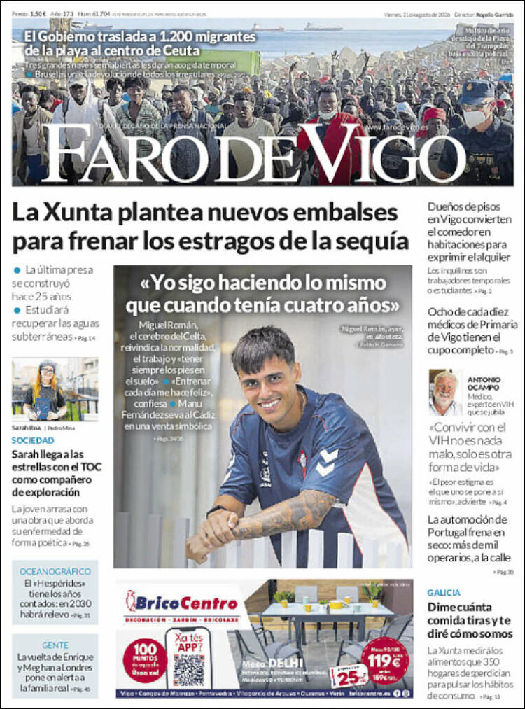 Portada de Faro de Vigo (Espa&ntilde;a)