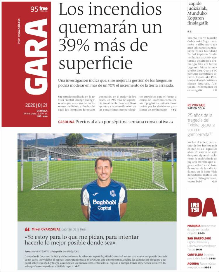 Portada de Gara (Espa&ntilde;a)