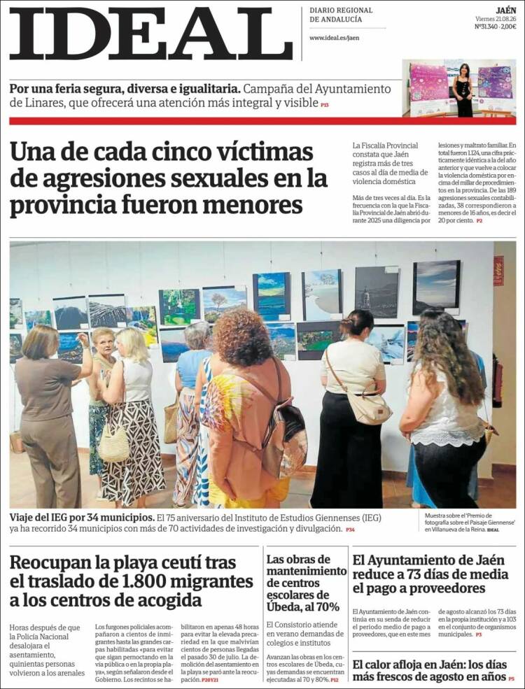 Portada de El Ideal de Jaén (Espa&ntilde;a)