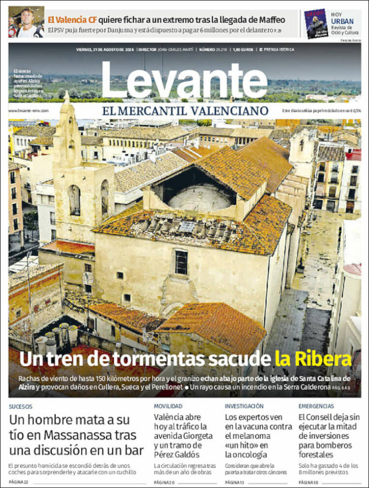 Portada de Levante (Espa&ntilde;a)