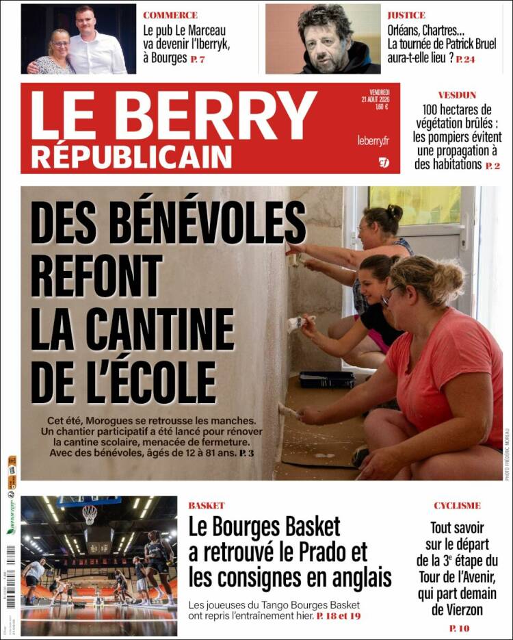 Portada de Berry Republicain (Francia)