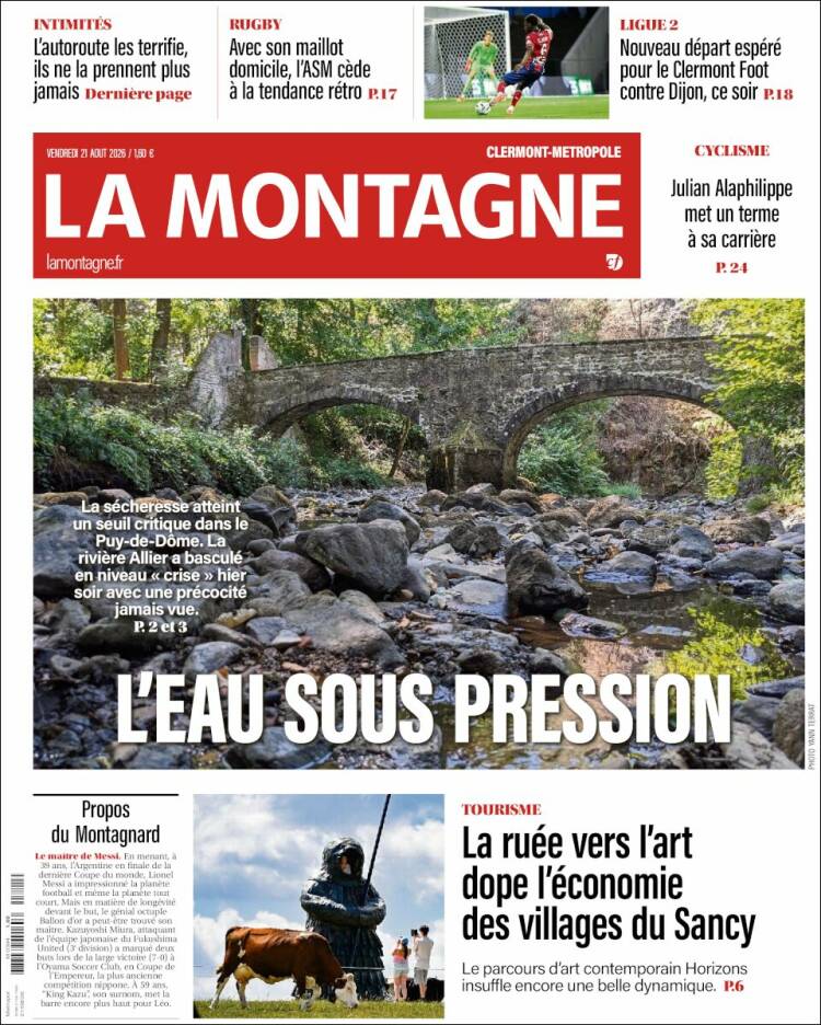 Portada de La Montagne (Francia)