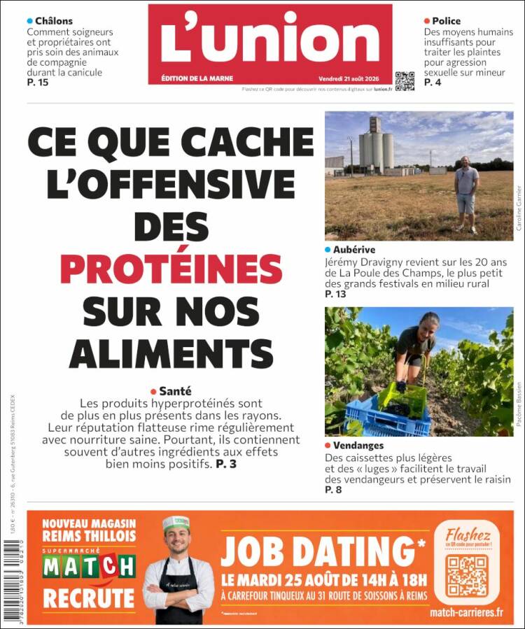 Portada de L'Union (Francia)