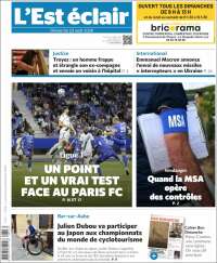 Portada de L'Est Eclair (Francia)