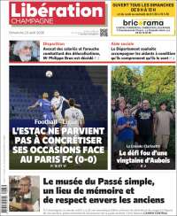 Portada de Libération Champagne (Francia)