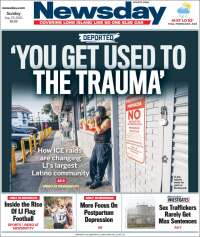 Portada de Newsday (USA)