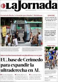 Portada de La Jornada (Mexico)