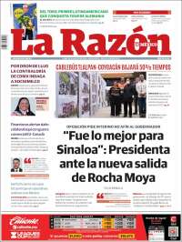 Portada de La Razón (Mexico)