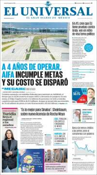Portada de El Universal (Mexico)