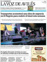 Portada de El Comercio - Avilés (Espa&ntilde;a)