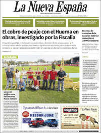 Portada de La Nueva España (Espa&ntilde;a)