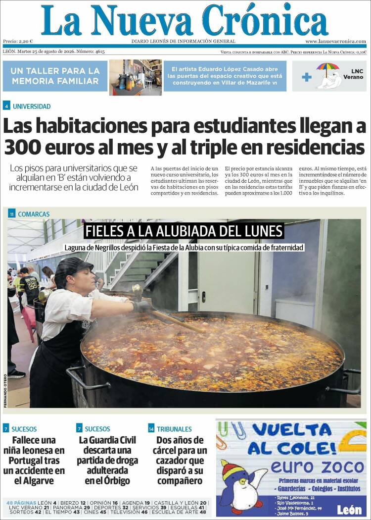 Portada de La Nueva Crónica (Spain)