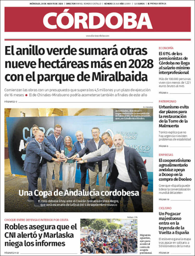 Portada de Diario de Córdoba (Spain)