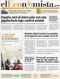 Portada de El Economista (Spain)