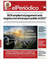 Portada de El Periódico de Catalunya (Espa&ntilde;a)
