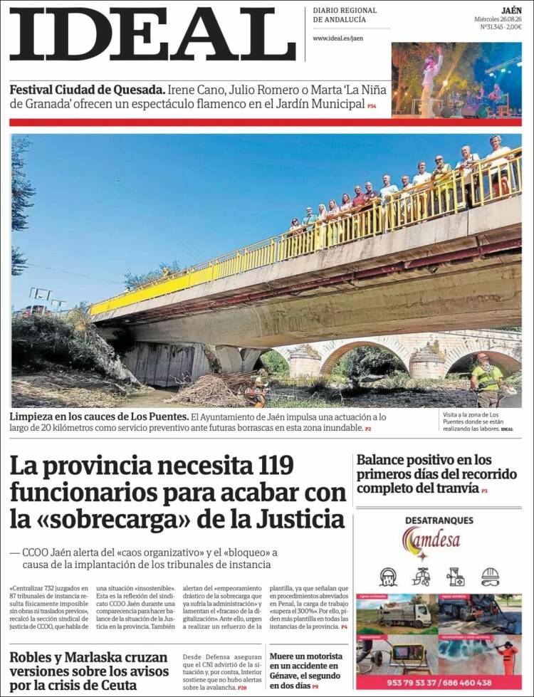 Portada de El Ideal de Jaén (Espa&ntilde;a)