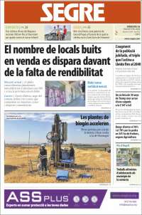 Portada de Segre (Espa&ntilde;a)