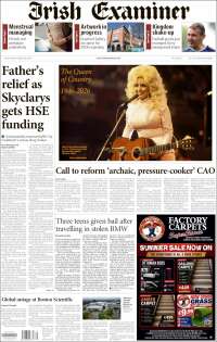 Portada de Irish Examiner (Ireland)
