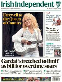 Portada de Irish Independent (Ireland)