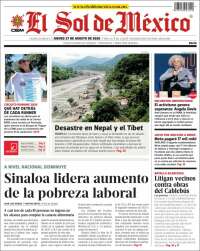 Portada de El Sol de México (Mexique)