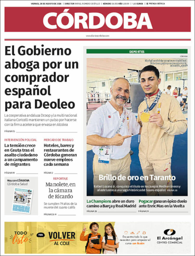 Portada de Diario de Córdoba (Espa&ntilde;a)
