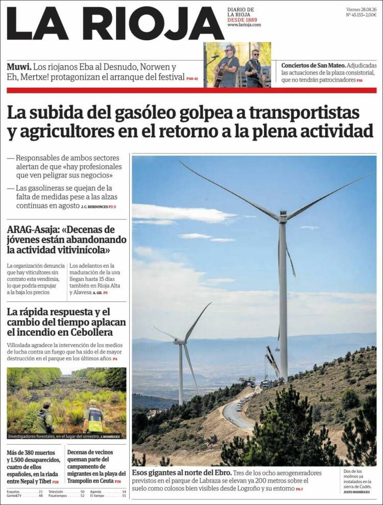 Portada de La Rioja (Espa&ntilde;a)