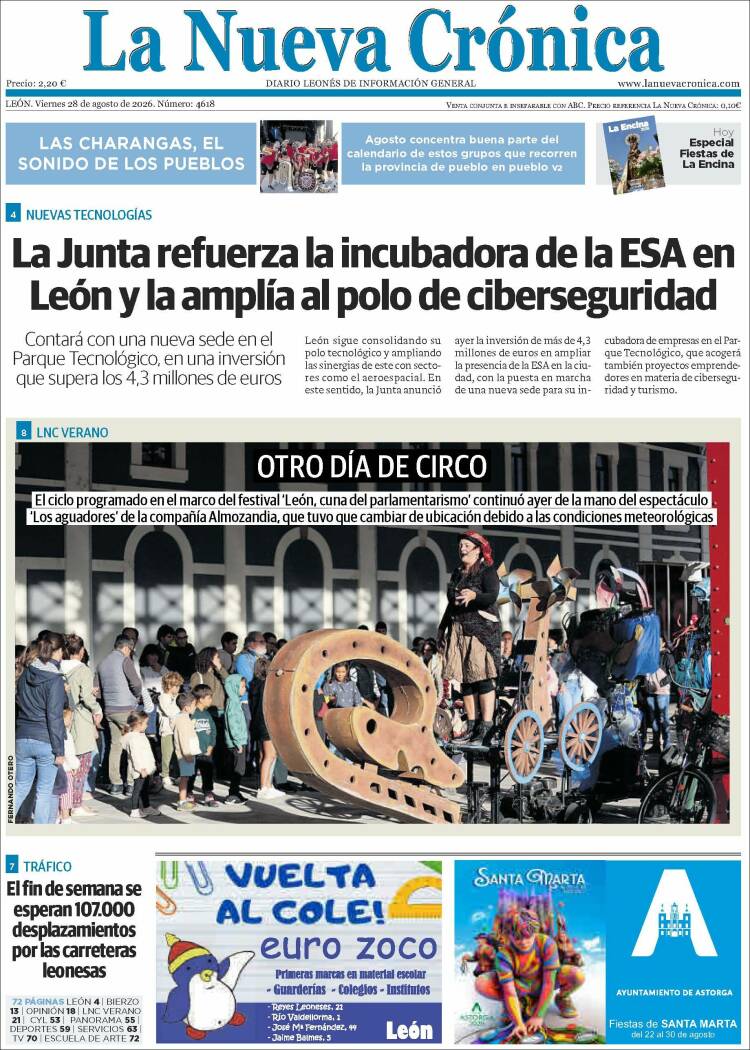 Portada de La Nueva Crónica (Espa&ntilde;a)