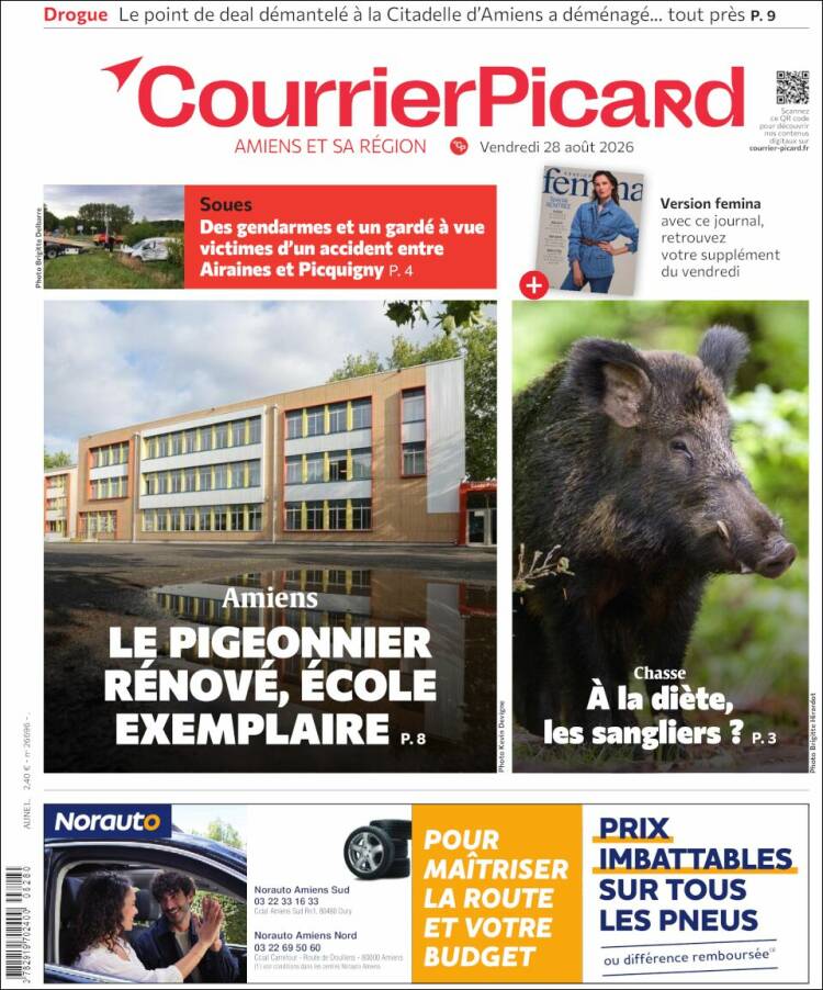 Portada de Courrier Picard (Francia)
