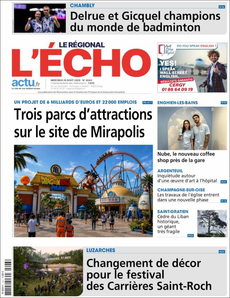 Portada de L'Echo de la Haute-Vienne (Francia)