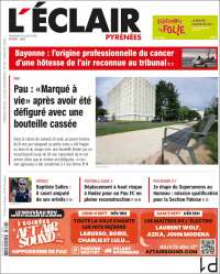 Portada de L'Eclair des Pyrénées (Francia)