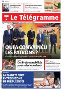 Portada de Télégramme (Francia)
