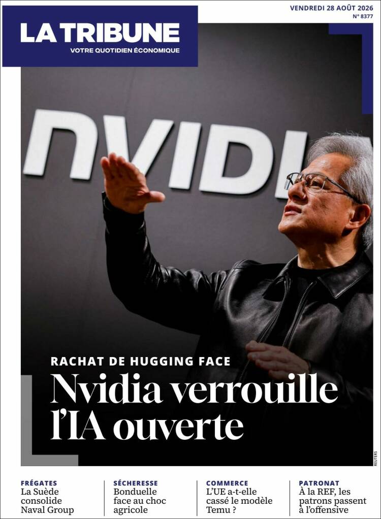 Portada de La Tribune (Francia)