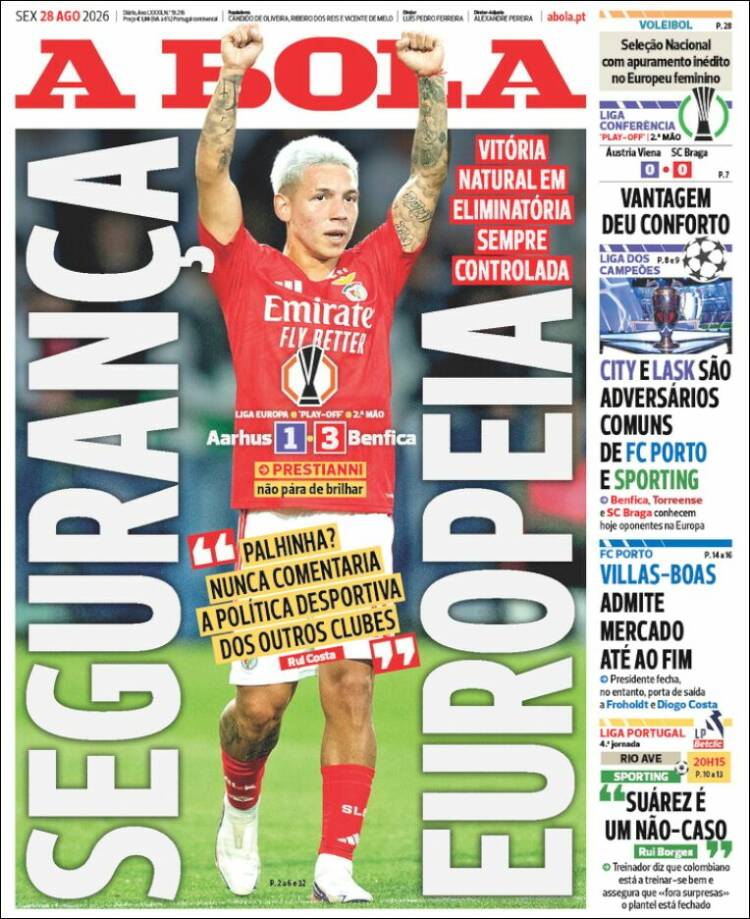 Portada de A Bola (Portugal)
