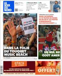 Portada de La Voix du Nord (Francia)