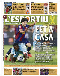 Portada de L'Esportiu (Espa&ntilde;a)
