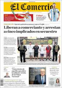 Portada de El Comercio (P&eacute;rou)