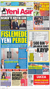 Portada de Yeni Asır (Turqu&iacute;a)