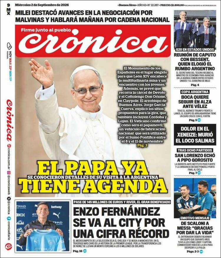 Portada de La Voz del Chaco (Argentina)