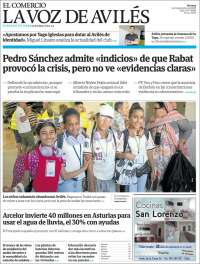 Portada de El Comercio - Avilés (Spain)