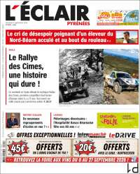 Portada de L'Eclair des Pyrénées (France)