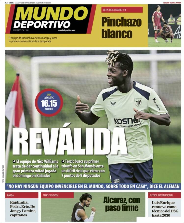 Portada de Mundo Deportivo Bizkaia (Spain)
