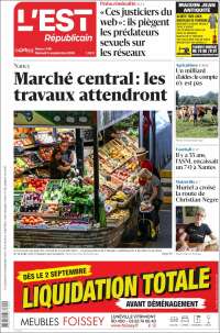 Portada de L'Est Republicain (France)