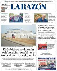 Portada de La Razón (Spain)