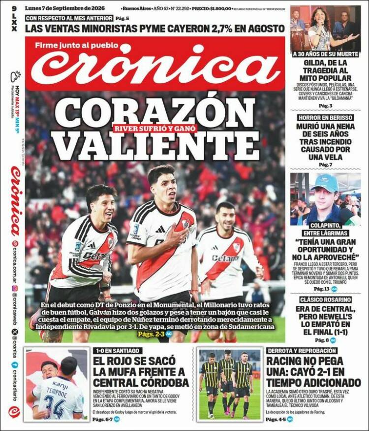 Portada de La Voz del Chaco (Argentina)