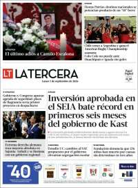 Portada de La Tercera (Chile)