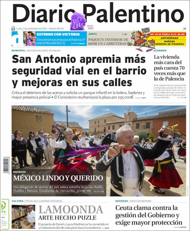 Portada de Diario Palentino (Espa&ntilde;a)