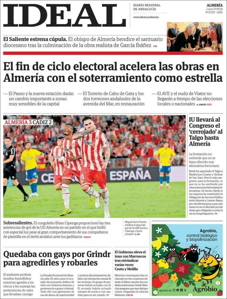 Portada de Ideal Almeria (Espa&ntilde;a)