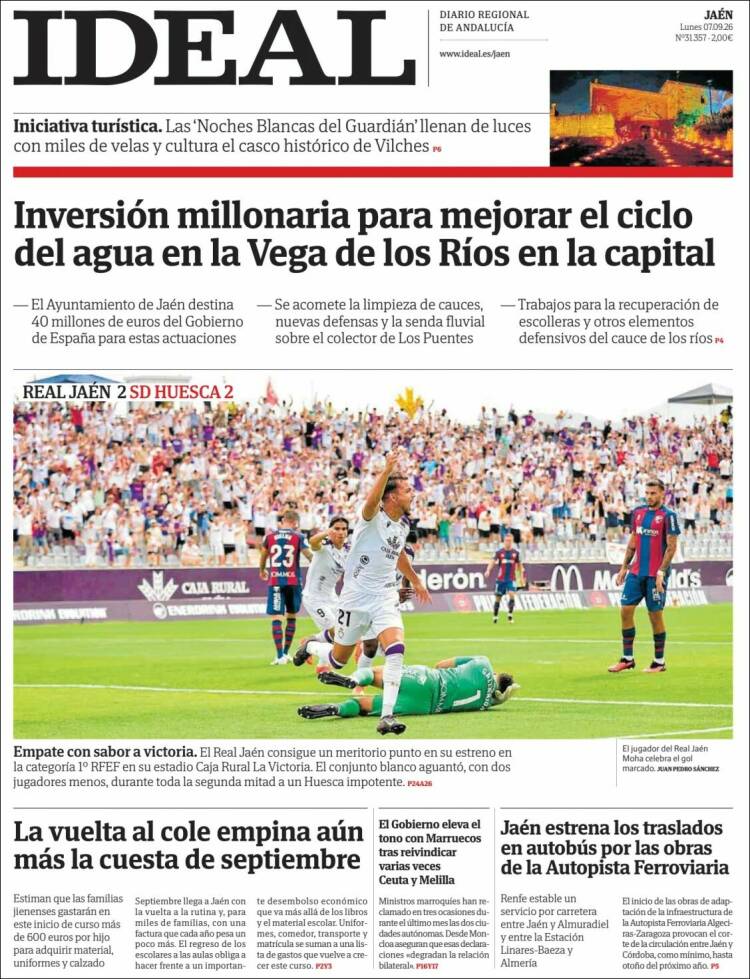 Portada de El Ideal de Jaén (Espa&ntilde;a)