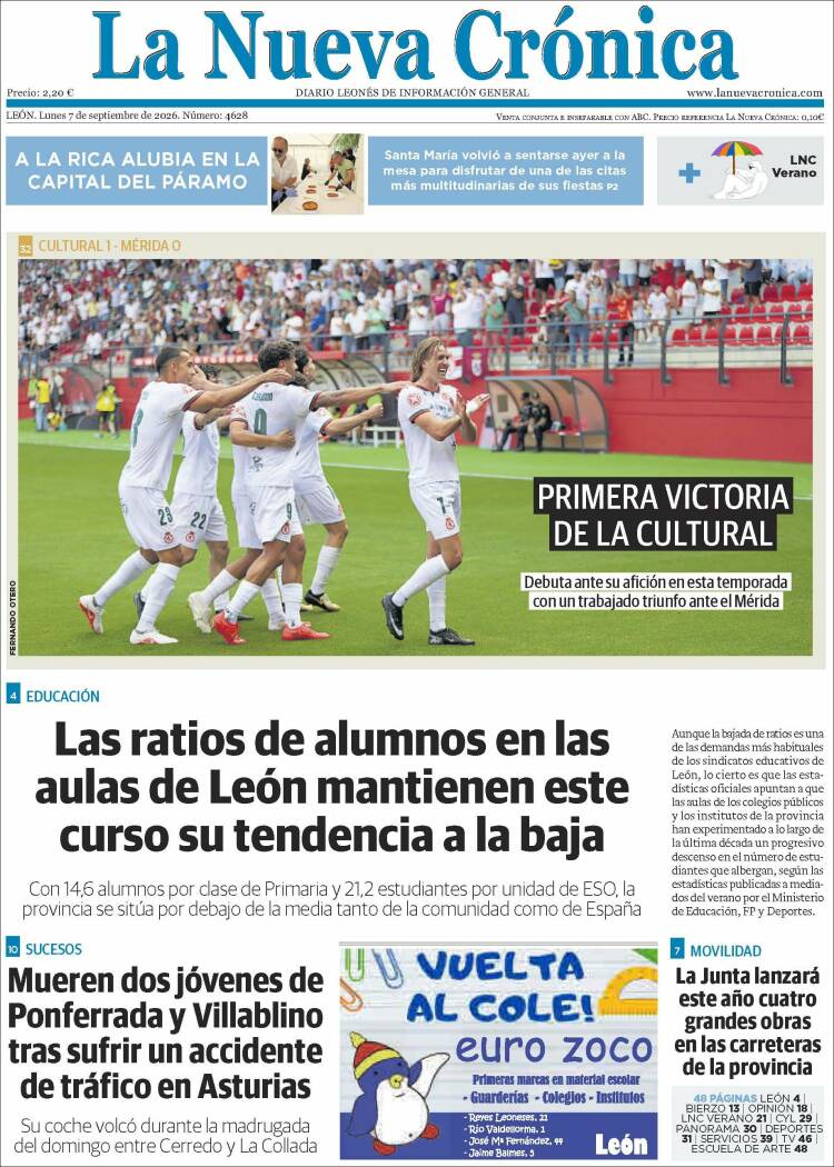 Portada de La Nueva Crónica (Espa&ntilde;a)