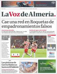 Portada de La Voz de Almería (Espa&ntilde;a)